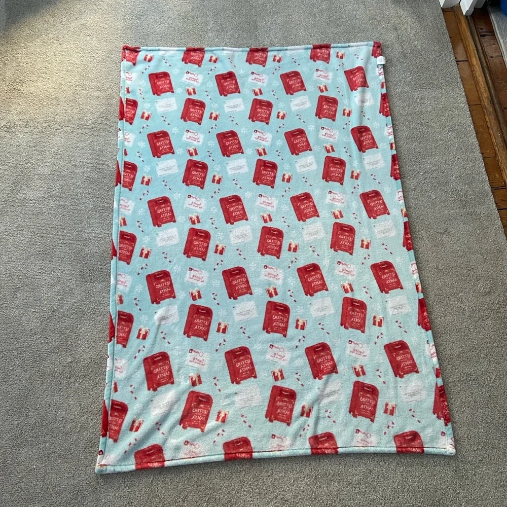 Artisan Christmas Letters to Santa Throw Blanket